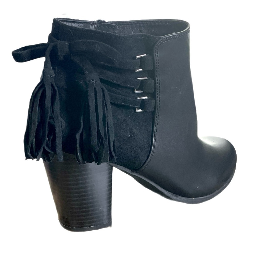New Directions Jojo Side Zip Black Booties Size 10